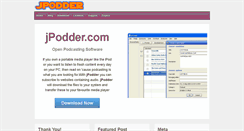 Desktop Screenshot of jpodder.com